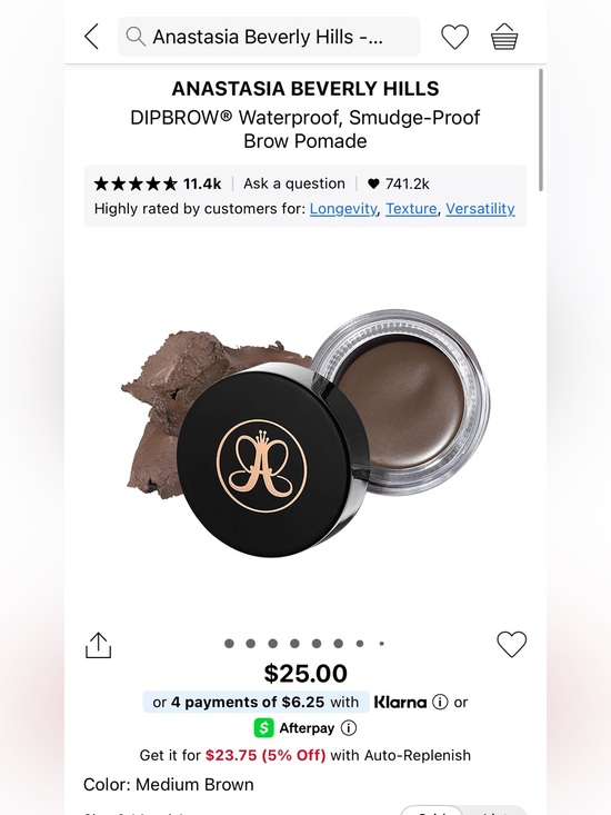 Anastasia Beverly Hills Other - Anastasia Beverly Hills dipbrow pomade in medium